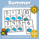 Summer Count & Match Puzzles 0-10