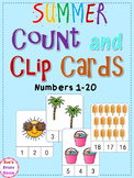 Summer Count and Clip Cards