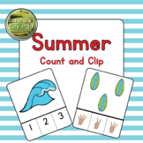 Summer Count and Clip Cards Center