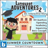 Summer Countdown, Language Adventures 2, BOOM cards Speech
