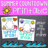 Summer Countdown Printable {FREE}