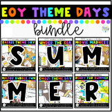 Summer Countdown Theme Day Bundle | First Grade EOY Review