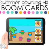 Summer Counting 1-10 Boom™ Cards - Distance Learning for S