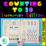 Summer Counting to 20 File Folder Activities for Preschool