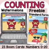 Summer Counting Cardinal Numbers Standard Form Activity