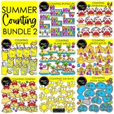 NEW!! Summer Counting Clipart Bundle 2 {Math Summer and Be