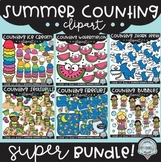 Summer Counting Clipart SUPER Bundle!