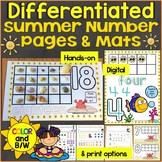 Summer Number Mats & Differentiated Counting Pages for # 1