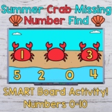 Summer Crab Missing Number Find - SMART Board Activity