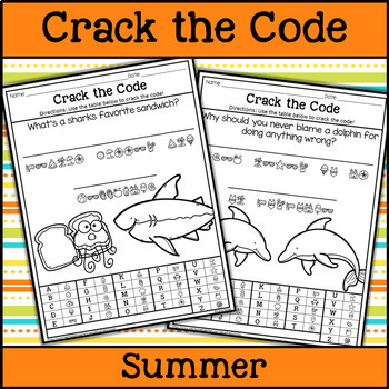 Summer Crack the Code | Early Finishers | Printable & Digital