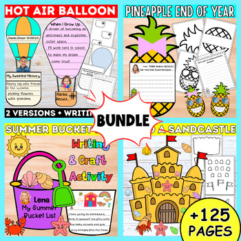 Preview of Summer Craft End of the Year Activities Kindergarten Bulletin Board Decor Bundle