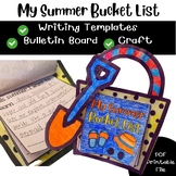 Summer Bucket List Craft Template : Summer Writing Activities