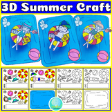 Summer Craft Preschool, Easy Summer Crafts, Fun 3D Sea Swi