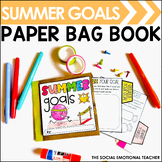 Summer Craft - Summer Goals Paper Bag Book Activity