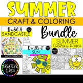 Summer Craft and Coloring Bundle {Summer Coloring Pages}
