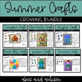 Summer Crafts Growing Bundle ESY with visual directions an