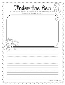 Summer Creative Writing Journal K-2 by Train Up a Child | TpT