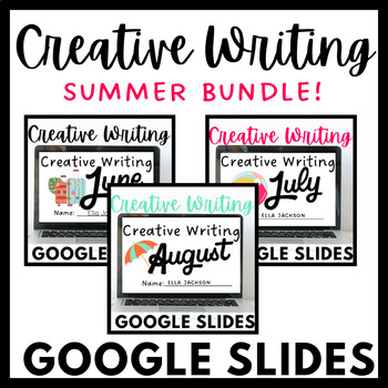 Preview of Summer Creative Writing for Google Slides