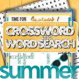 Last Day of School Word Search & Crossword Puzzle Printabl