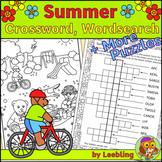 Summer Crossword, Summer Word Search and more Summer Puzzl