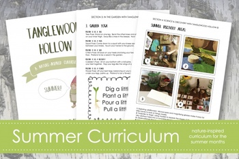 Preview of Summer Curriculum; Nature-Based Learning Guide; Ages 3-8