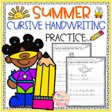 Summer Cursive Handwriting Practice