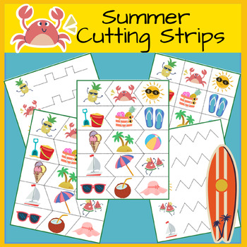 Strengthen Scissor Skills with Fun Summer Cutting Cards (Printable)