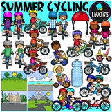 Summer Cycling Clip Art Set {Educlips Clipart}