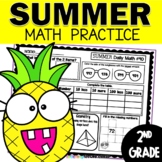 End of Year 2nd Grade Review Summer Math Packet | Fun Math