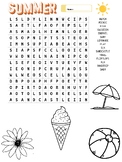 Summer Days Word Search and Crossword