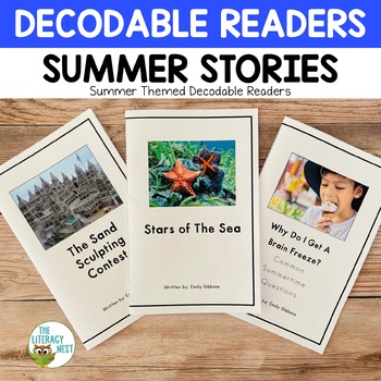 Preview of Summer Phonics Decodable Readers and Games 