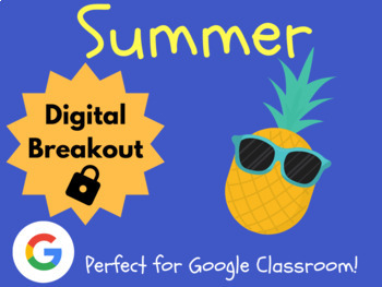 Preview of Summer Digital Breakout | End of The Year Escape Room