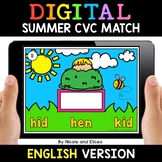 Summer Digital CVC Word Work Activity for Google Classroom 2