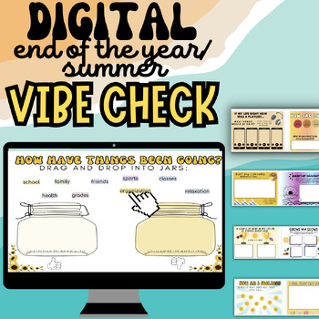 Preview of Summer Digital Check in | SEL | End of Year Activities | Middle & High School
