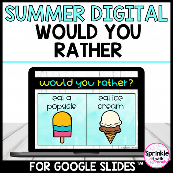 Preview of Summer Digital Would You Rather?