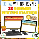 Summer Writing Prompts for Google Classroom | Quick Writes