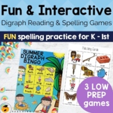 Summer Digraph Reading & Spelling Games | Digraph Activities
