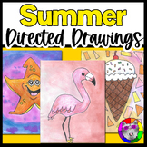 Summer Directed Drawing, Activity & Worksheets