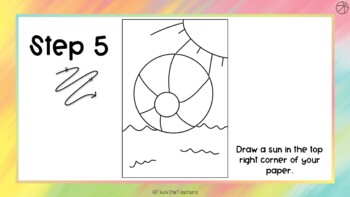 how to draw a beach ball step by step