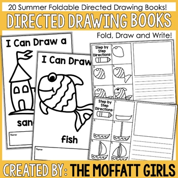 Preview of Summer Directed Drawing Booklets