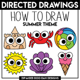Summer Directed Drawing / Learn To Draw Activity Sheets