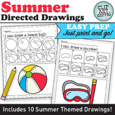 Summer Directed Drawing Pages