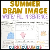 Summer Directed Drawing | Summer Draw and Write | Vocabula