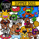 Summer Dogs {Creative Clips Digital Clipart}