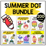 Fun Summer School Activities Dot Marker Printable BUNDLE