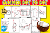 Summer Dot to Dot Skip Counting By 2, 5 10, 100 Connect th