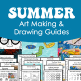 Summer Drawing Guides and Art Making Guides for Elementary