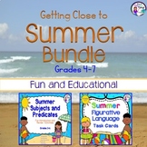 Summer ELA - Figurative Language Task Cards & Subjects and