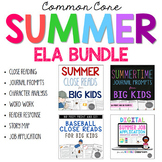 Summer ELA Bundle for Grades 4-6 Common Core Aligned