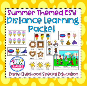 Preview of Summer ESY Distance Learning Packet for Early Childhood Special Education